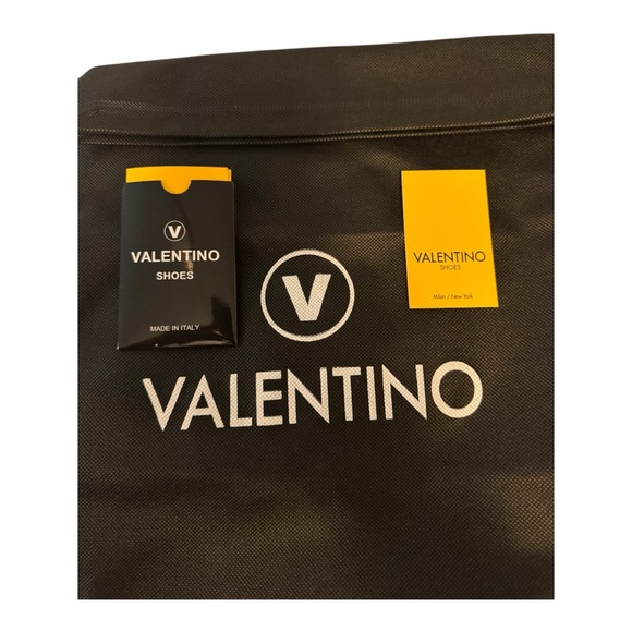 Valentino Black and Gold Quilted Mules - Picture 4 of 5